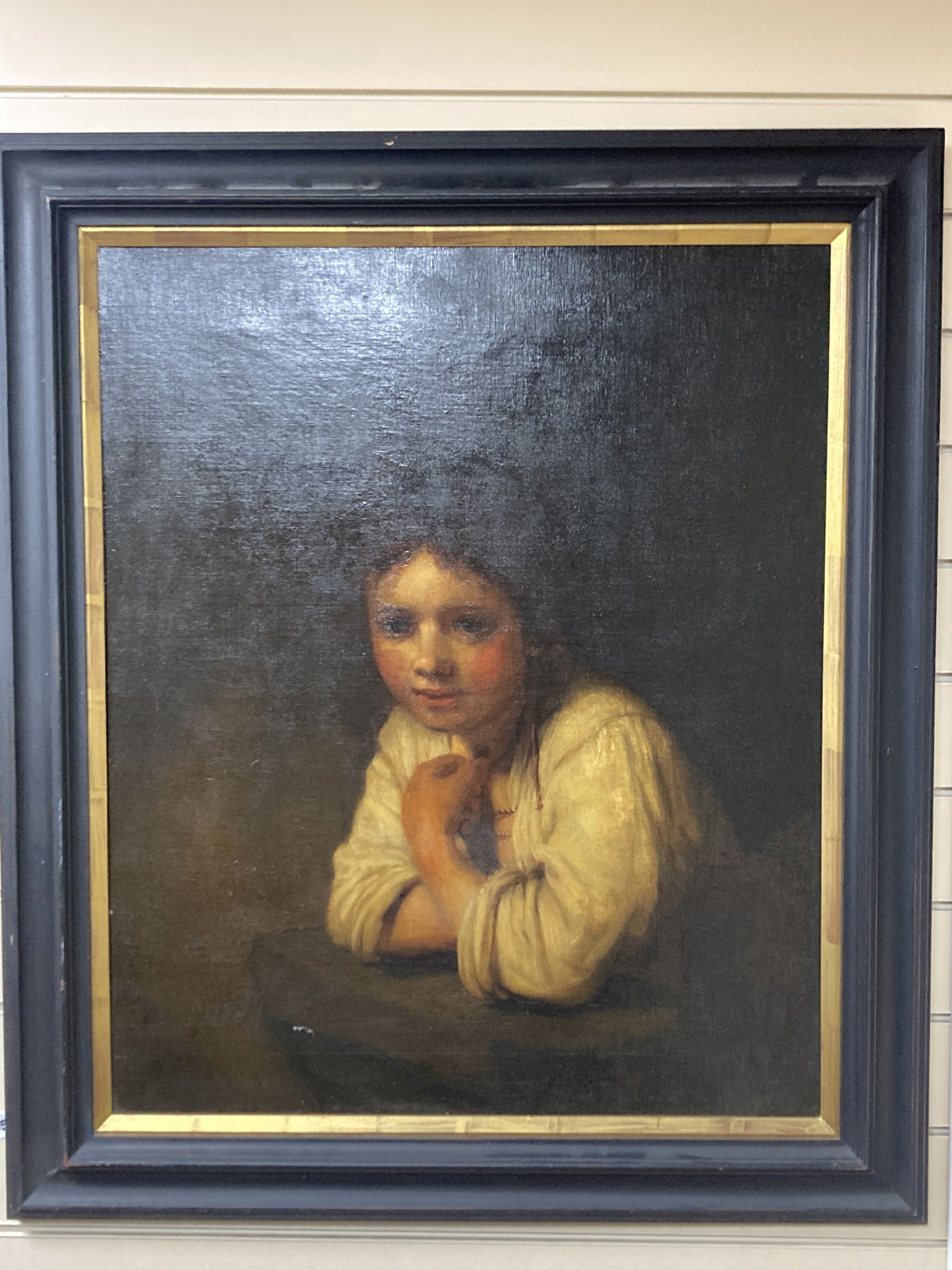 Victorian School, oil on canvas, Half length portrait of a boy, 75 x 62cm